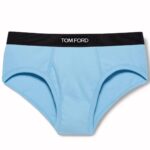 TOM FORD COTTON BRIEFS AQUA