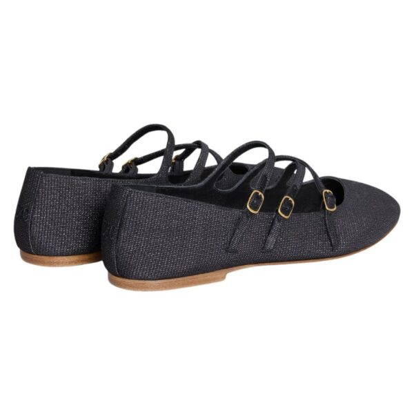 CELINE LES BALLERINES CRISS CROSS BABIES BALLERINA IN LUREX FABRIC - Image 3