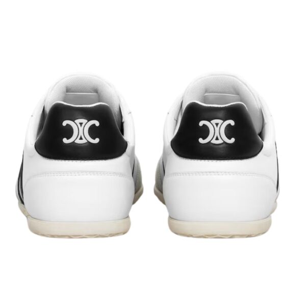 CELINE JOGGER LOW LACE UP SNEAKER IN CALFSKIN AND SUEDE CALFSKIN OPTIC WHITE - Image 3