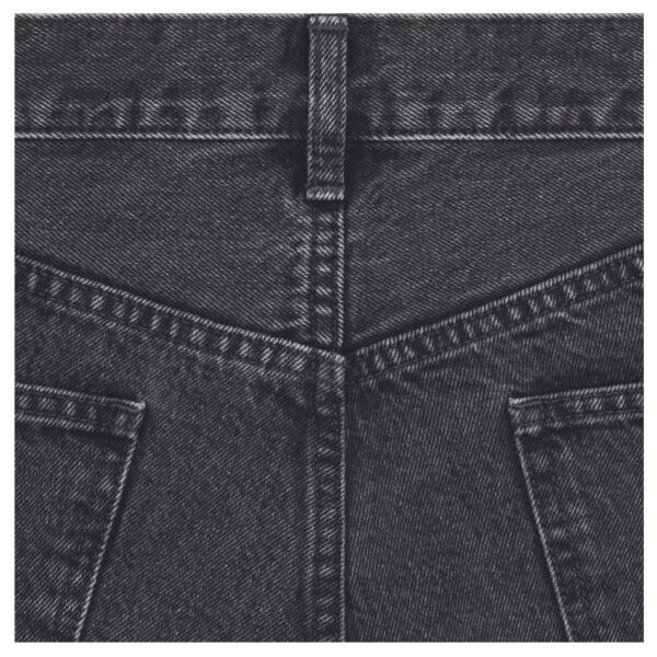 CELINE WESLEY JEANS IN CHARCOAL WASH DENIM - Image 3