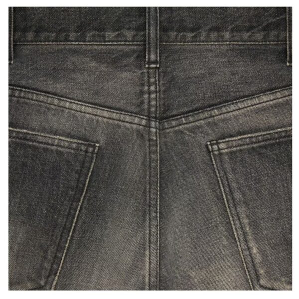 CELINE WESLEY JEANS IN BLACK PARADISO WASH DENIM - Image 3