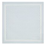 TOM FORD POLKA DOT SQUARE DESIGN POCKET SQUARE SILVER BLUE