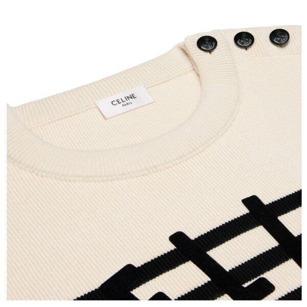CELINE CREW NECK MARINIÈRE SWEATER IN COTTON - Image 3