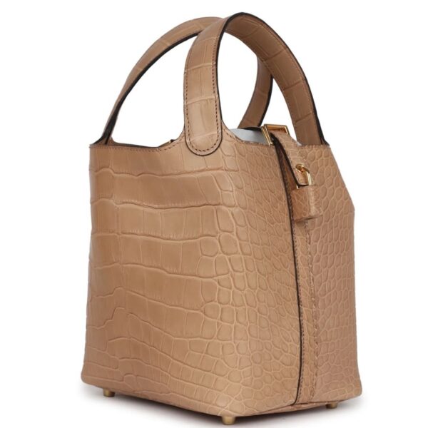 HERMÈS PICOTIN LOCK 18 CHAI MATTE ALLIGATOR GOLD HARDWARE - Image 3