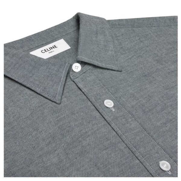 CELINE LOOSE SHIRT IN LIGHT CHAMBRAY COTTON - Image 3