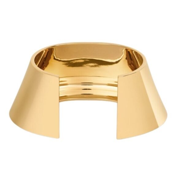 CELINE FORMES ABSTRAITES PYRAMID CUFF IN BRASS WITH GOLD FINISH - Image 3