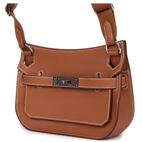 HERMÈS JYPSIERE MINI GOLD SWIFT PALLADIUM HARDWARE - Image 3