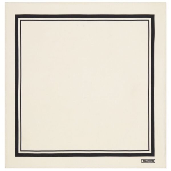 TOM FORD TONAL FRAME POCKET SQUARE LIGHT BLUE - Image 3