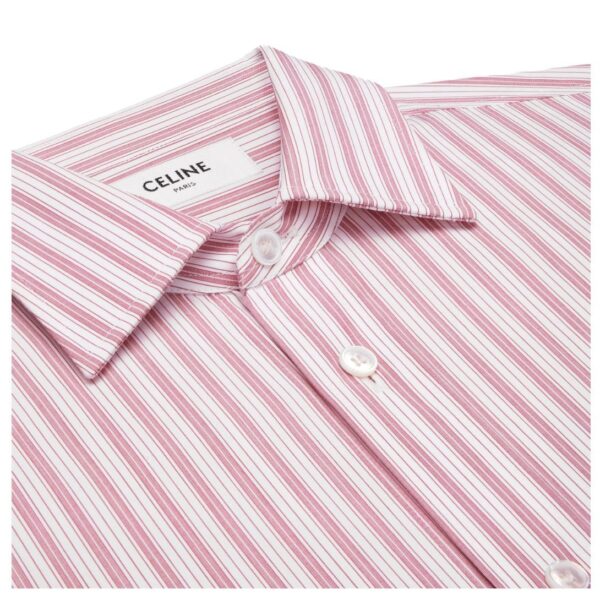 CELINE LOOSE SHIRT IN STRIPED COTTON POPLIN - Image 3