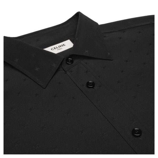 CELINE LOOSE CARNABY SHIRT IN SILK JACQUARD - Image 3