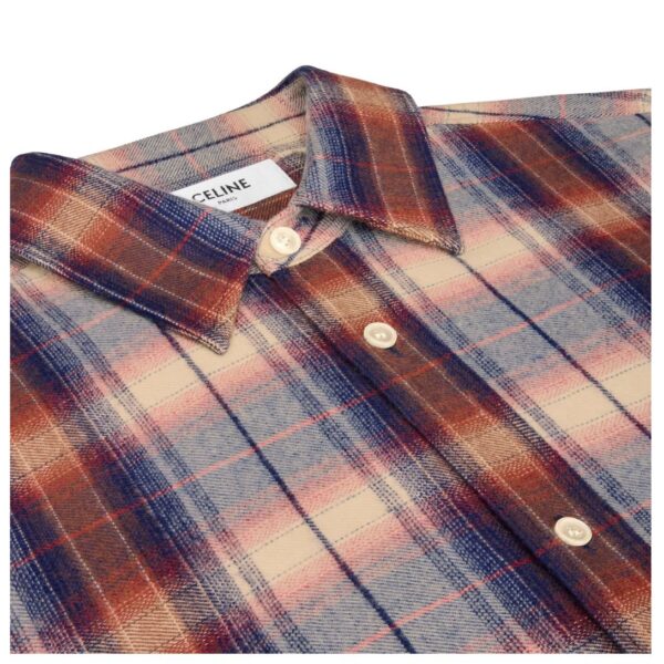 CELINE LOOSE SHIRT IN CHECKED VISCOSE - Image 3