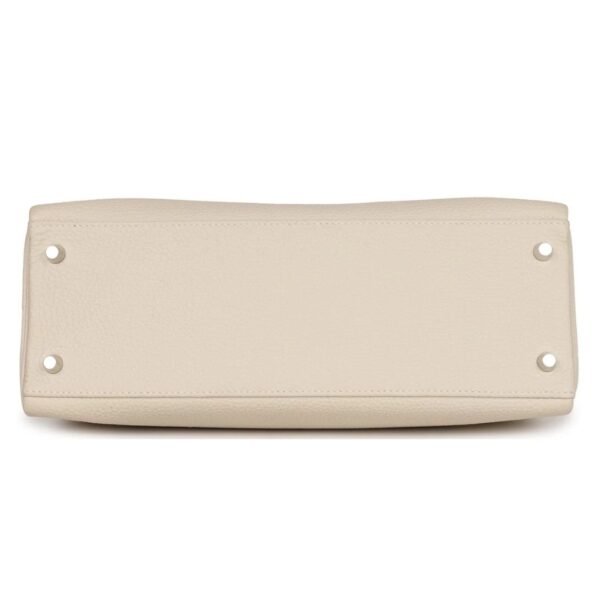 PRE-OWNED HERMÈS KELLY RETOURNE 32 CRAIE AU GALLOP TOGO PALLADIUM HARDWARE - Image 4