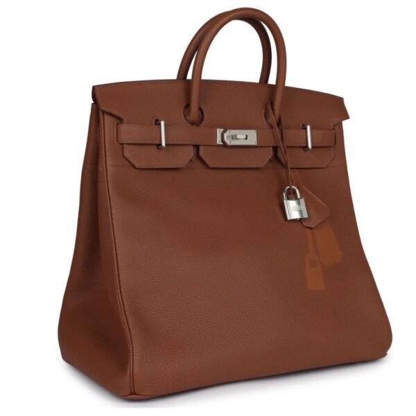 HERMÈS COUP DE SOLEIL BIRKIN HAC 40 GOLD TOGO PALLADIUM HARDWARE - Image 3