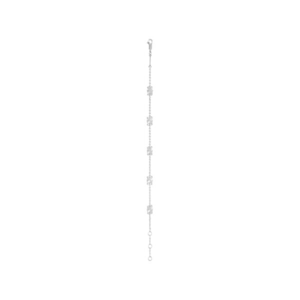 CELINE MINI TRIOMPHE BRACELET IN BRASS WITH RHODIUM FINISH - Image 3