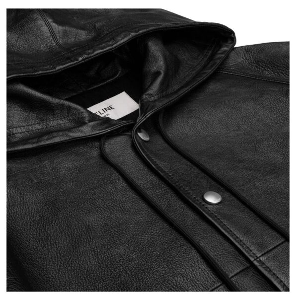 CELINE LOOSE BLOUSON JACKET IN SOFT LAMBSKIN - Image 3