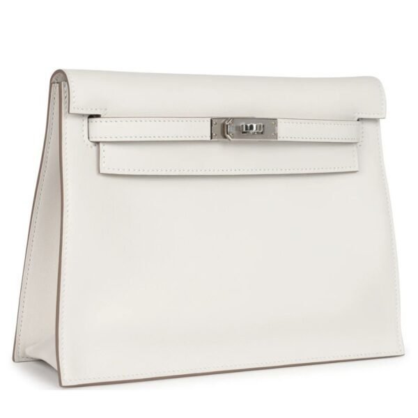 HERMÈS KELLY DANSE GRIS PALE SWIFT PALLADIUM HARDWARE - Image 3