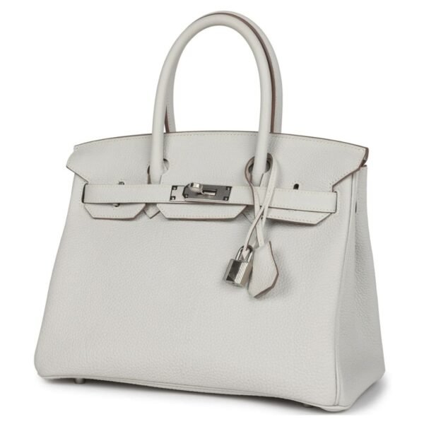 HERMÈS BIRKIN 30 GRIS PALE TOGO PALLADIUM HARDWARE - Image 3