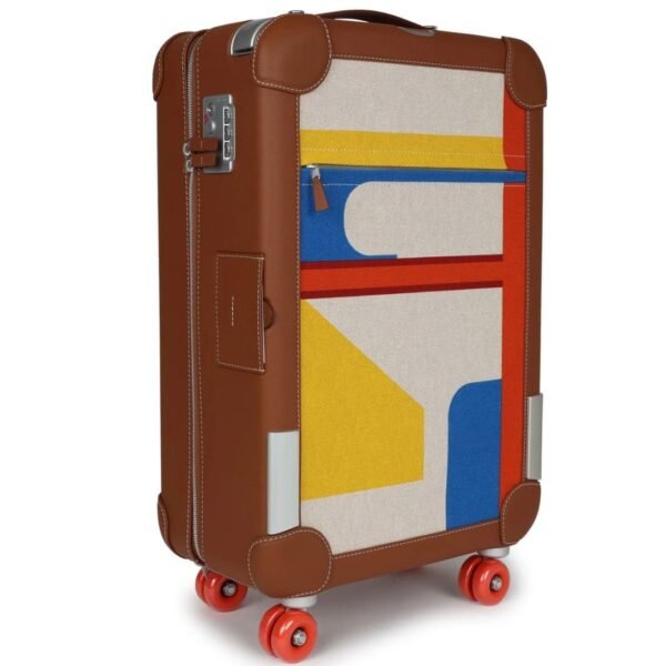 HERMÈS RMS CABINE 55 ROLLING SUITCASE MULTICOLOR CANVAS - Image 3