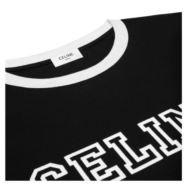 CELINE LOOSE T SHIRT IN COTTON JERSEY - Image 3