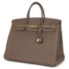 HERMÈS BIRKIN 40 ETOUPE TOGO GOLD HARDWARE - Image 3