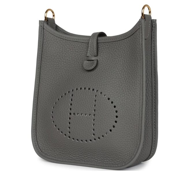HERMÈS EVELYNE TPM GRIS MEYER CLEMENCE GOLD HARDWARE - Image 3