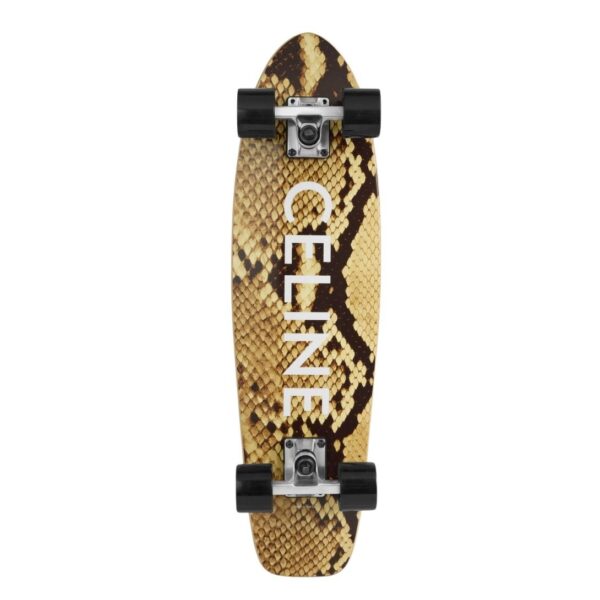 CELINE MINI CRUISER IN WOOD WITH PYTHON AND CELINE PRINT MULTICOLOR - Image 2