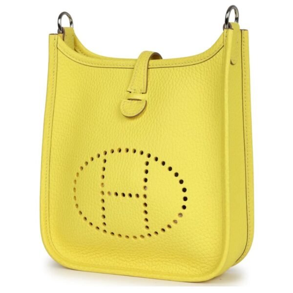 HERMÈS EVELYNE TPM LIME CLEMENCE PALLADIUM HARDWARE - Image 3
