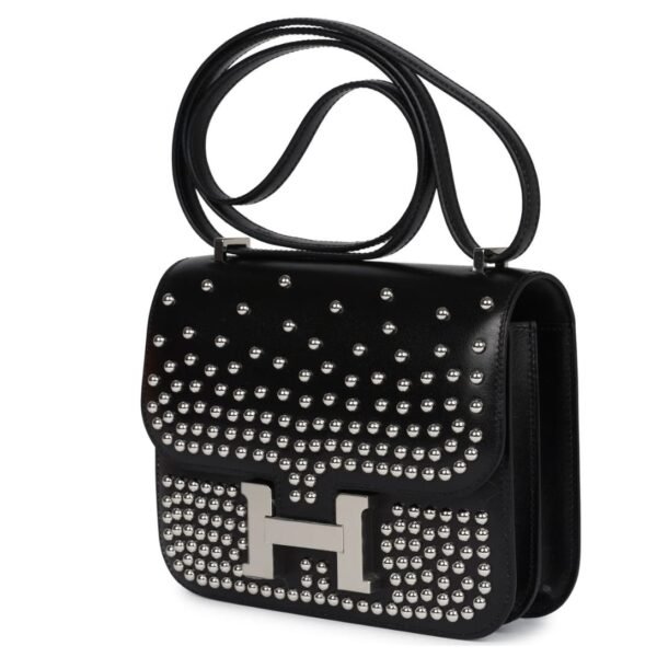 HERMÈS CONSTANCE 18 CLOUTÉ BLACK BOX PALLADIUM HARDWARE - Image 3