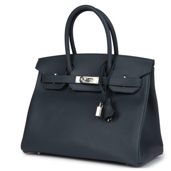 HERMÈS BIRKIN 30 GRIS MISTY EPSOM PALLADIUM HARDWARE - Image 3