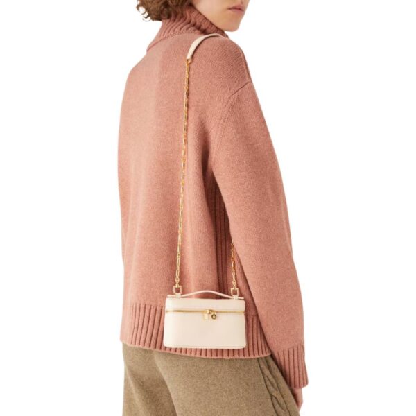 LORO PIANA EXTRA POCKET MINI POUCH CREAMED HONEY - Image 12