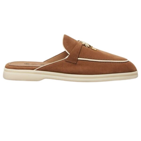 LORO PIANA CHARMS WALK BABOUCHE LOAFER EUCALYPTUS - Image 7