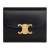 CELINE SMALL FLAP WALLET TRIOMPHE IN SHINY CALFSKIN PEBBLE - Image 10