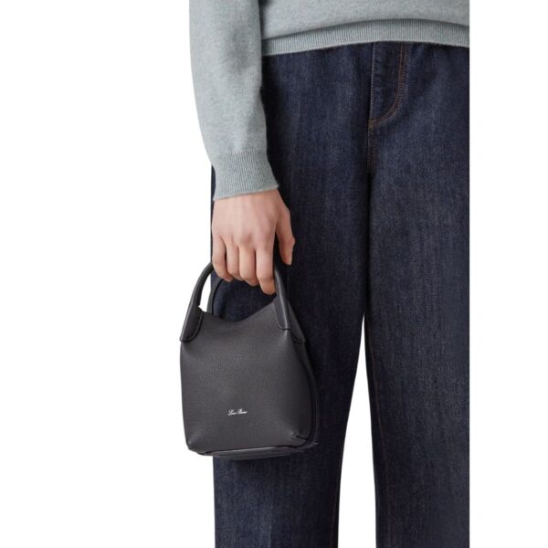 LORO PIANA MICRO BALE BAG NAVY BLUE - Image 11
