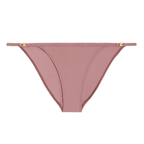 CELINE TRIOMPHE SWIMSUIT BOTTOM IN MATTE JERSEY PRUNE - Image 2