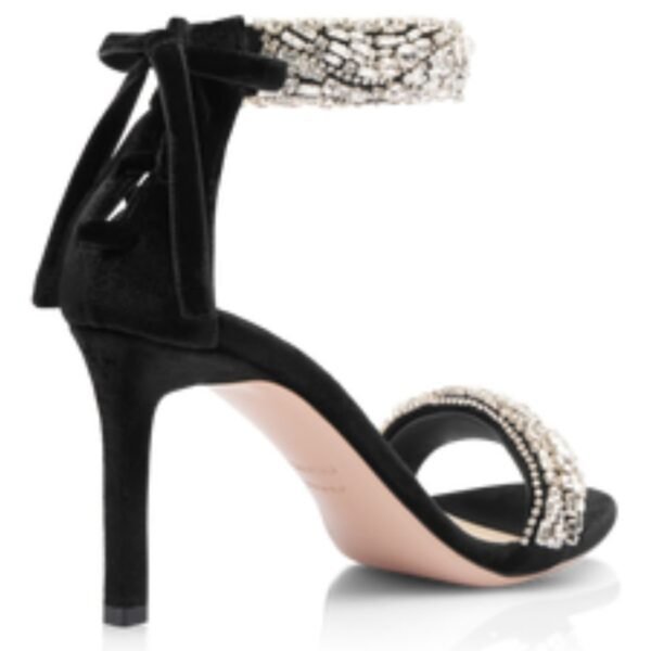 TOM FORD CRYSTAL EMBELLISHED VELVET EDIE SANDAL - Image 3
