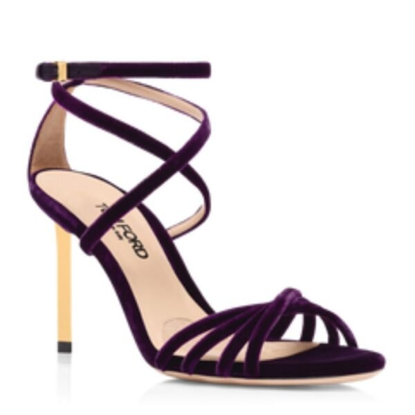 TOM FORD VELVET IDA SANDAL PURPLE - Image 4