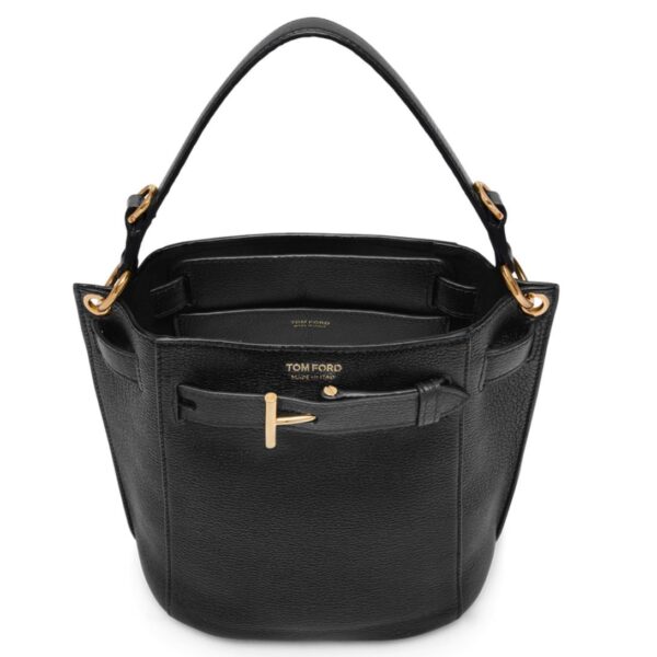 TOM FORD GRAIN LEATHER AUDREY MINI BUCKET BAG - Image 4