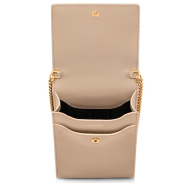 TOM FORD PALMELLATO EFFECT LEATHER PHONE POUCH - Image 4
