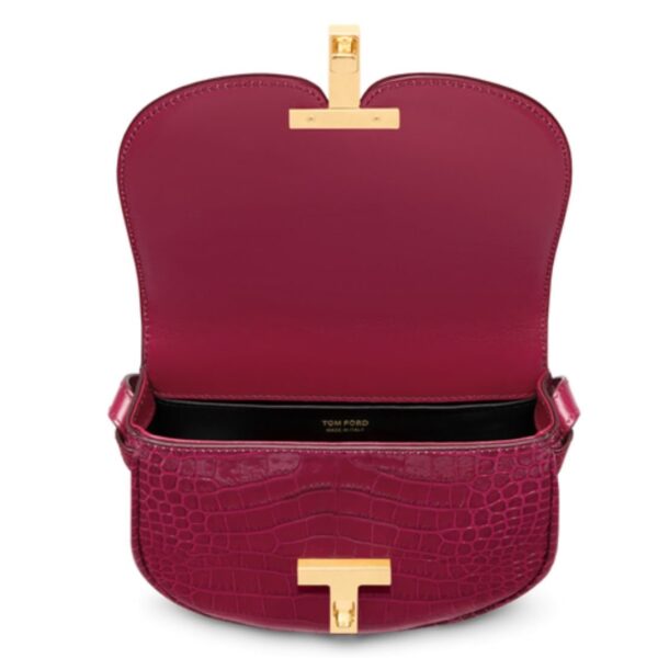 TOM FORD SHINY STAMPED CROCODILE LEATHER WALLIS MINI BAG - Image 4