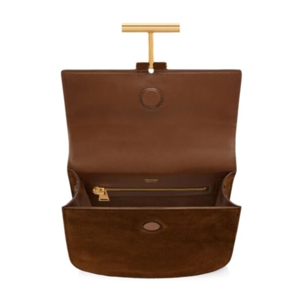 TOM FORD SUEDE AND LEATHER TARA MINI CROSSBODY - Image 4