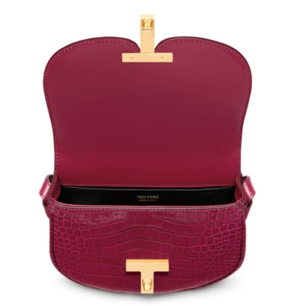 TOM FORD SHINY STAMPED CROCODILE LEATHER WALLIS MINI BAG - Image 4