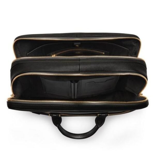 TOM FORD GRAIN LEATHER DOUBLE ZIP BRIEFCASE - Image 4