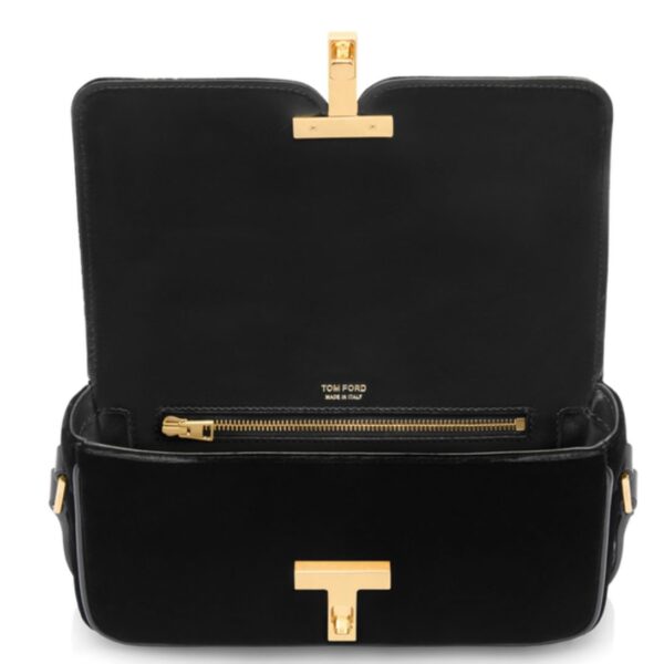 TOM FORD VELVET WALLIS E W SHOULDER BAG BLACK - Image 5