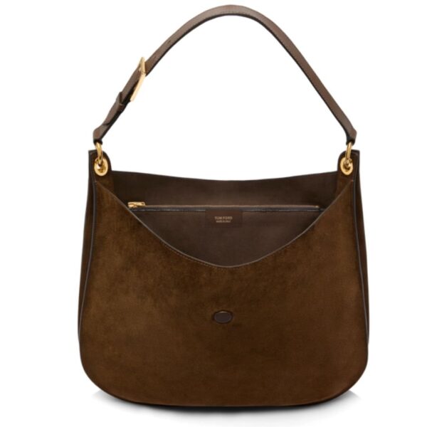 TOM FORD SUEDE LEATHER AND SMOOTH LEATHER TARA LARGE CROSSBODY - Image 4