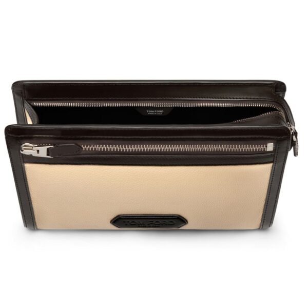 TOM FORD GRAIN LEATHER MEDIUM ZIP POUCH - Image 4