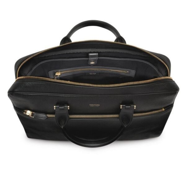 TOM FORD GRAIN LEATHER SLIM BRIEFCASE - Image 4
