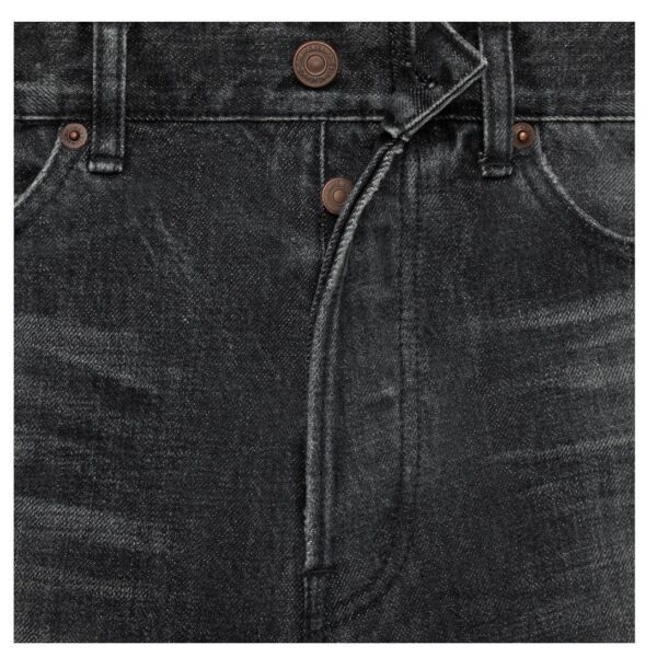 CELINE WESLEY JEANS IN BLACK ICE RINSE WASH DENIM - Image 4