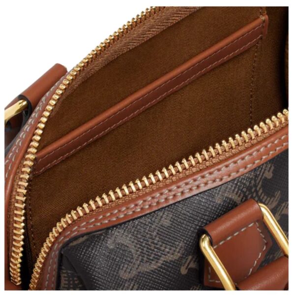 CELINE SMALL BOSTON IN TRIOMPHE CANVAS AND CALFSKIN - Image 4