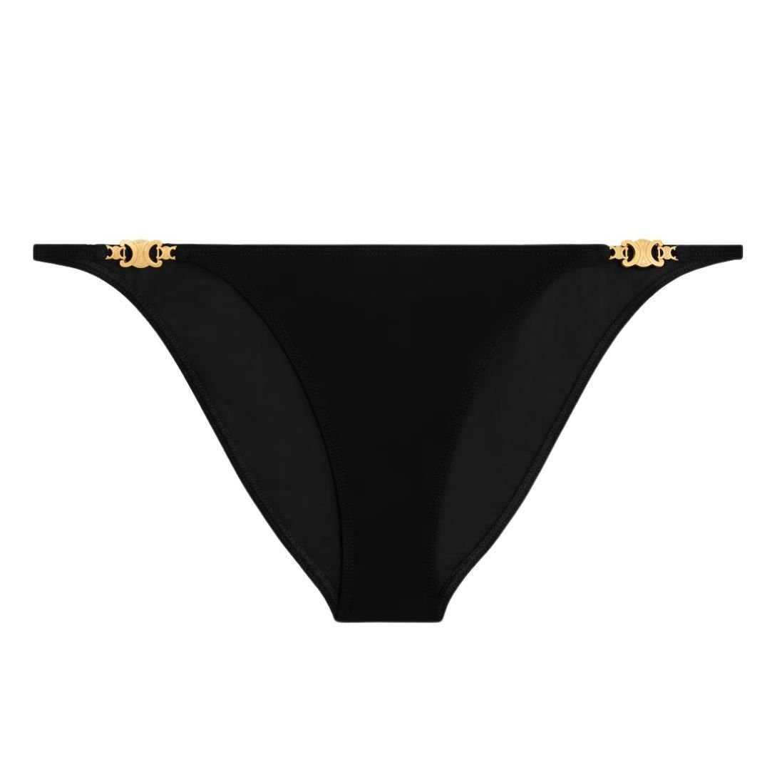 4-148-2.jpg CELINE TRIOMPHE SWIMSUIT BOTTOM IN MATTE JERSEY BLACK