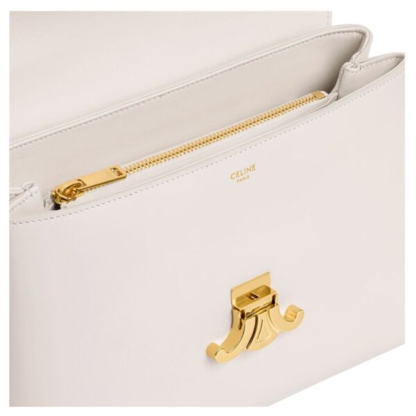 CELINE MEDIUM NINO BAG IN SMOOTH SATINATED CALFSKIN RICE - Image 6